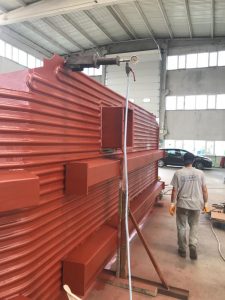 Membrane panel welding machine